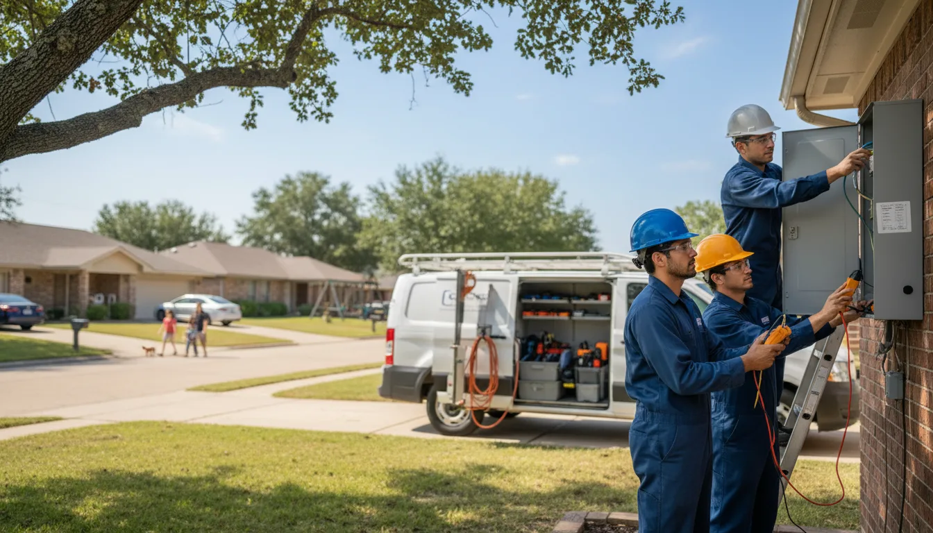 Certified electrician providing emergency electrical services in Oyens, IA